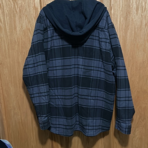 Carhartt Rugged Flex Relaxed Fit Flannel/Fleece lined Hooded Shirt/Jacket 2XL - Picture 4 of 8